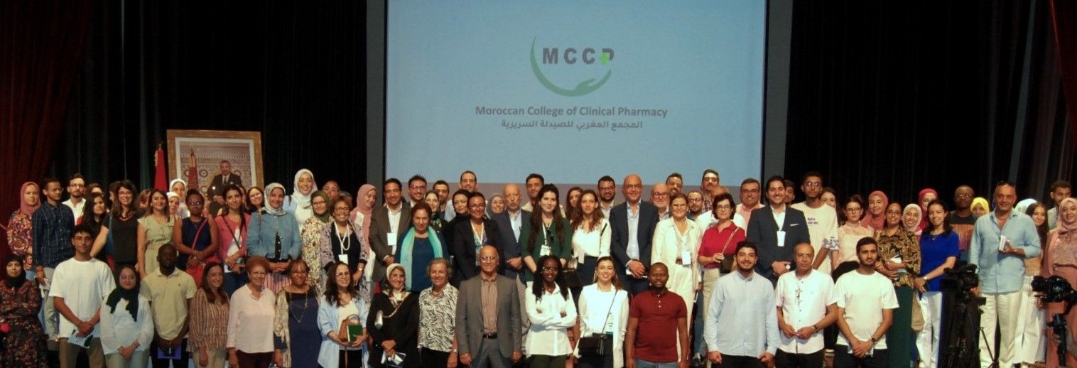 Affiche de l’évènement MCCP : 1ère Rencontre du Moroccan College of Clinical Pharmacy — Samedi 16 septembre 2023, Rabat