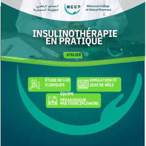 Affiche de l’évènement MCCP : Atelier Insulinothérapie en Pratique — 27 février 2025, de 14h à 18h, Rabat
