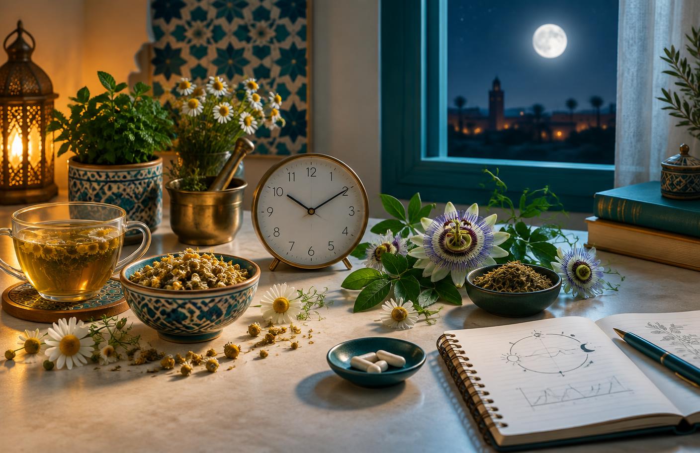 Plantes, horloge et rythme circadien associés au sommeil